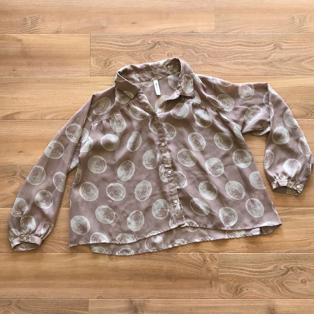 70’s Style RVCA Flowy Button-down